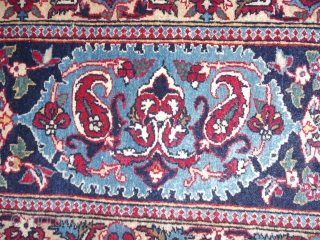 Exported from Iran before the 01.01.2015.this rug.
==================================================
Oriental carpet knotted very-very fine in PERSIA.
Perfect condition
Antique TUDESHK-NAIN, like a new Nain !
I think NAIN village of TUDESHK oder MAYBE ESPAHAN.
Beautiful design and very soft  ...