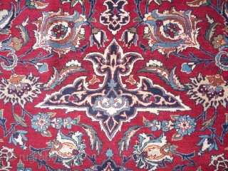 Exported from Iran before the 01.01.2015.this rug.
==================================================
Oriental carpet knotted very-very fine in PERSIA.
Perfect condition
Antique TUDESHK-NAIN, like a new Nain !
I think NAIN village of TUDESHK oder MAYBE ESPAHAN.
Beautiful design and very soft  ...