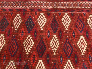 174 x 107  cm
Extremely fine Yomud antique TURKMEN carpet
In very good condition. 
Natural dyes.
Other info or pictures on request.
WARM REGARDS  from Lake of COMO!

===  SOLD / VENDUTO in Italia-BRINDISI-  ...