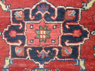 A pair of Ardabil persian Azeri carpets.
In good condition. Full pile only damages
upon the ends. 
These 2 rugs at present, have not been
washed.
130 x 83 +  127 x 82 cm   ...