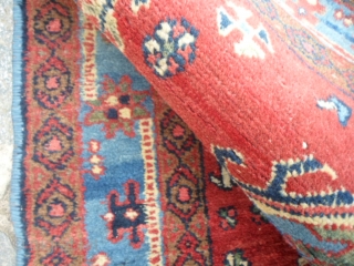 A pair of Ardabil persian Azeri carpets.
In good condition. Full pile only damages
upon the ends. 
These 2 rugs at present, have not been
washed.
130 x 83 +  127 x 82 cm   ...