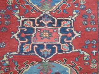 A pair of Ardabil persian Azeri carpets.
In good condition. Full pile only damages
upon the ends. 
These 2 rugs at present, have not been
washed.
130 x 83 +  127 x 82 cm   ...
