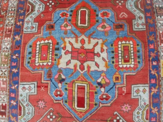 Azerbaijan MESHKIN antique carpet with date 1944.
FULL pile and perfect condition. All wool.
225 x 120 cm is the size.
More pictures on request. ALL the best !       