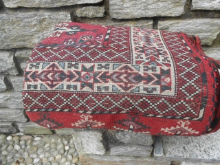 Beautiful piece very old Turkmen Youmud tribe. In very good condition. Shiny wool and
soft pile. Size cm. 320 x 204 cm. Other photos on request.
Good look !  ==== THANKS    ...