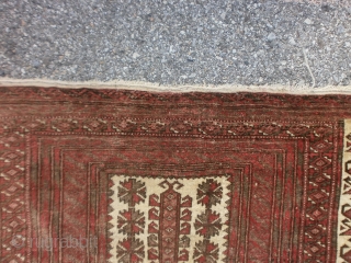 The size of this BELOUCH carpet is   cm. 143 x 91  cm.
Oriental carpet Knotted in the village of Torbat-i-Heidaryeh region of Khorassan.
Very good condition.  XX°th century.
Lovely camel hair  ...