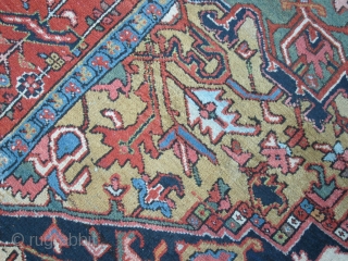 SIZE  cm.  322 x 237   In very good condizions.  wool on cotton.
Antique persian KARDJEH/Heris. The carpet has been washed.  All original - the carpets han not  ...