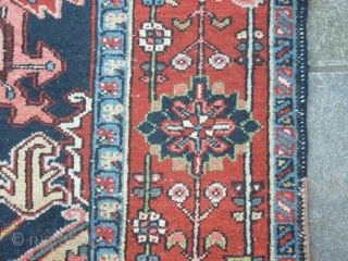 SIZE  cm.  322 x 237   In very good condizions.  wool on cotton.
Antique persian KARDJEH/Heris. The carpet has been washed.  All original - the carpets han not  ...