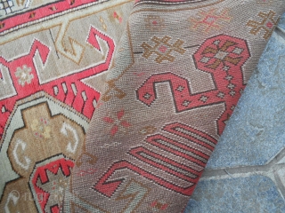 Antique carpet knotted in CAUCASUS _ KARABAGH.
Very good condition.  Knotted around 1920. Size cm. 182 x 120.
Other photos or query on request.
WASHED and read to use!
Thanks and good look.

WARM GREETING FROM  ...