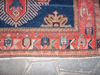 400 x 133 cm .  = ft. 13.12 x ft. 4.36. is the size of this antique Karabagh Lampa village. In very good condition. Original pattern.
Other info or photos on request.

GREETING  ...