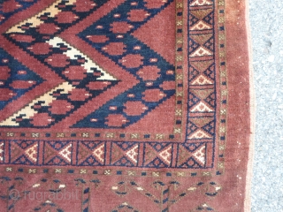 145x85 cm Turkmen Afghan antique Arabachi-tribe. 
Full pile and all original. In very good condition.
Arabaci, ERSARI group chuval. Amazing alam and good
palette natural dyes for this Turkmen piece knotted
very fine.
More photos and  ...