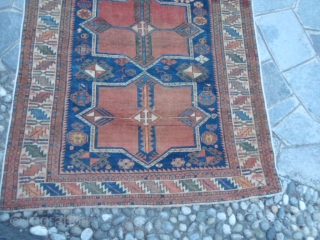 Antique carpet knotted in the Caucasus, district of SUSA. In good condition, washed 
and ready for use. Size  is  cm. 204 x 118 cm.-ft. 7.87 by 3.61 ft.- Very beautifu  ...