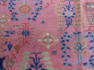 Antique PANDERMA Anatolian carpet in good condition. Only one corner has been damaged
and restored with a piece of other carpet (look the photo). About this damage the
carpet has a reasonable price. Size  ...