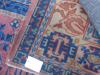 Antique PANDERMA Anatolian carpet in good condition. Only one corner has been damaged
and restored with a piece of other carpet (look the photo). About this damage the
carpet has a reasonable price. Size  ...