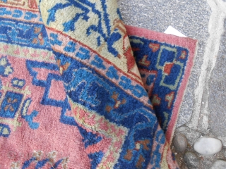 Antique PANDERMA Anatolian carpet in good condition. Only one corner has been damaged
and restored with a piece of other carpet (look the photo). About this damage the
carpet has a reasonable price. Size  ...