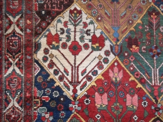 Oriental antique carpet knotted in the Chahar-Mahal-va-Bachtyari.
It is an armenibaff  Bachtyar. Very good condition. All natural 
dyes, full pile. Only the two ends have not been fixed.
NO holes, or stains or  ...
