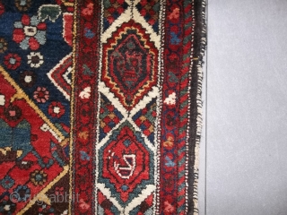 Oriental antique carpet knotted in the Chahar-Mahal-va-Bachtyari.
It is an armenibaff  Bachtyar. Very good condition. All natural 
dyes, full pile. Only the two ends have not been fixed.
NO holes, or stains or  ...