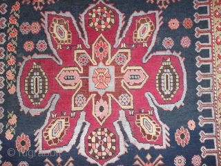 388 x 124 cm
Antique carpet CAUCASUS  Lampa-Karabagh.
In very good condition. 
Original runner knotted around 1900.
More pictures and info about this carpet on request.

Greeting from  lake of COMO !
   