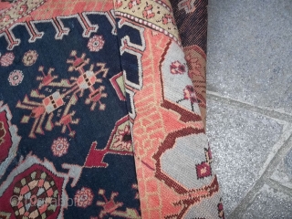 388 x 124 cm
Antique carpet CAUCASUS  Lampa-Karabagh.
In very good condition. 
Original runner knotted around 1900.
More pictures and info about this carpet on request.

Greeting from  lake of COMO !
   