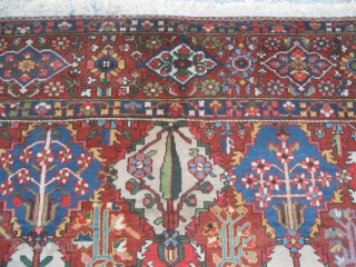 Chahar Mahal-va-Bachtyari is the region of Persia which the carpet has been knotted.
Fine knot and great fastened color for this old panels nomadic carpet Bachtyar.
This piece is in very good condition (full  ...