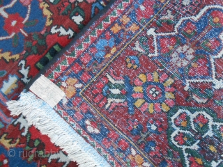 Chahar Mahal-va-Bachtyari is the region of Persia which the carpet has been knotted.
Fine knot and great fastened color for this old panels nomadic carpet Bachtyar.
This piece is in very good condition (full  ...