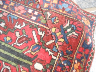 Chahar Mahal-va-Bachtyari is the region of Persia which the carpet has been knotted.
Fine knot and great fastened color for this old panels nomadic carpet Bachtyar.
This piece is in very good condition (full  ...