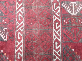 ERSARI hachlu. Piece old in perfect condition.
All wool and very beautiful colors.
Piece complete and with a shiny pile.
Size  cm. 238 x 159 cm. of this Hengsi turkmen.
Ask for more pictures and  ...