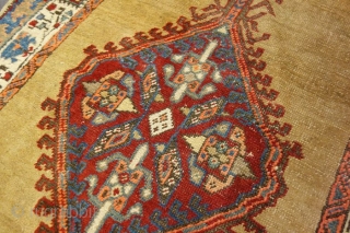 Antique runner knotted in the village of SARAAB, Azerbaijan region, north Persia.
The condition of this runner are very good. 
Beautiful runner with gold wool-field not usually.
Size is  cm. 377 x 97  ...