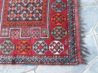 266x130 cm Is the size of this Kuchan (Gochan) Kordi persian carpet knotted in the region of Mazandaran. It's in very good condition and it has been washed and ready for use.  ...