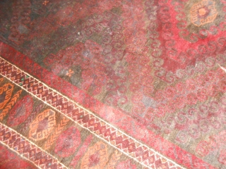 282 x 190 cm is the size of this Belouch Mushwani tribe.
Afghan oriental carpet fine knot.
In very, very good condition, all original, size, ends with kilims,
no restors or repils. Brilliant wool for  ...