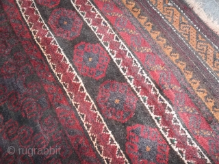 282 x 190 cm is the size of this Belouch Mushwani tribe.
Afghan oriental carpet fine knot.
In very, very good condition, all original, size, ends with kilims,
no restors or repils. Brilliant wool for  ...