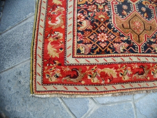 Size is cm. 189 x 127 cm
Antique piece knotted in CAUCASUS region of KARABAGH.
In perfect condition. Very beautiful colors.
Washed and read to use! 
Other photos or info on request.
All the best   ...