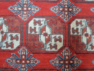 Antique Oasi of YARKAND in very GOOD condition.
Size m.4.25 x 2.10. Original gol turkmen tekke
for this XINJIANG East Turkestan palace carpet.

WARM REGARDS   from  COMO !
Maurice     