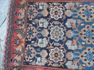 Antique Luri Fars Persian carpet in good condition, full pile.
Wool on wool foundation. Natural dyes for this one.
More info or pictures on request.  183 x 110  cm the size
Warm regards  ...