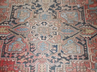 356 x 266 cm
Oriental carpet AZERBAIJAN HERIS  Very old Heris, not a Karageh or Gorevan or AHAAR.
This is an Heris (look the reverse /knot). 
Very old piece with a very discount  ...