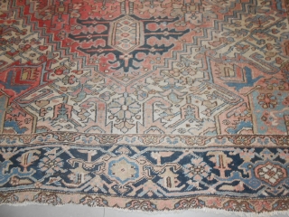 356 x 266 cm
Oriental carpet AZERBAIJAN HERIS  Very old Heris, not a Karageh or Gorevan or AHAAR.
This is an Heris (look the reverse /knot). 
Very old piece with a very discount  ...