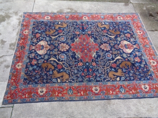 Antique Persian TEBRIS in good condition .
Original design and color for this carpet.
385 x 285 cm. is the size.
More info and pictures on request.
ALL THE BEST FROM COMO !

    