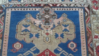 Karabagh in good condition. Original design for this piece.
Measures are:  cm. 175 x 125 cm. 
Don't hesitate to ask me more pictures or info about it.
Thank you for the attention to  ...