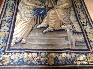 Antique Flamish tapestry
Brussels/ de brief
267cmx192cm                            