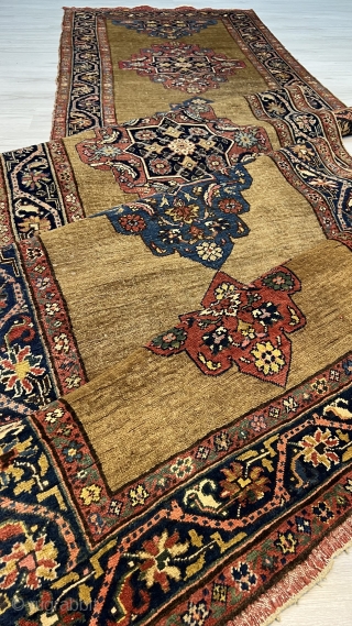Antique Bidjar Runner with beautiful details and nice colors in mint condition. 
Size: 440x102cm / 14’5 x 3’4”
Feel free to msg about price , details and other rugs.     