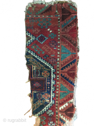 Şavak wolf carpet very old friwkment 95x38 including cargo                        