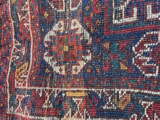 Qashgai saddlebag (It was)..One of them does not have kilim back..Superb colours and high pile...silky touch wool...                