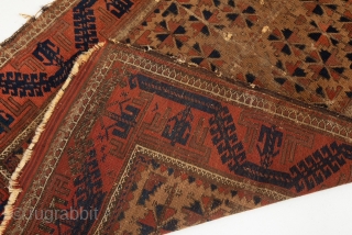 BALUCH rug turn of the century (dated 1902)...Size 172x94 cm                       