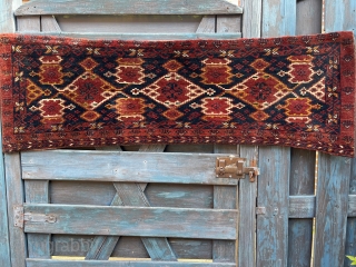 Uzbek Cuval..Besir Ersari.. Size 142x41 cm..Needs wash, top condition..                        