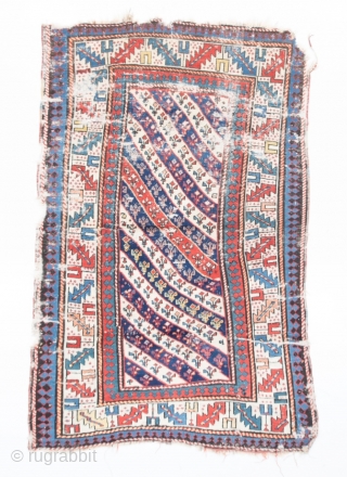 Mid 19 th Century Caucasian Ganja Rug... Size 195 x 125 cm..                     