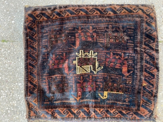 Baluch bagface,needs washing... Fine woven with high quality wool.. Size 50x60 cm                     