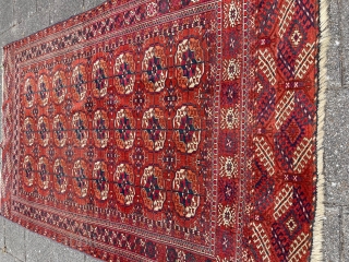 Last quarter of 19 th century Tekke rug...190x110 cm..Needs wash..                       
