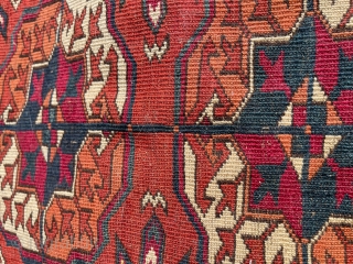 Last quarter of 19 th century Tekke rug...190x110 cm..Needs wash..                       