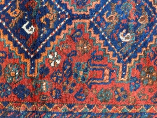 Qashgai rug, top colours in good condition..110x150 cm..Needs wash..                        