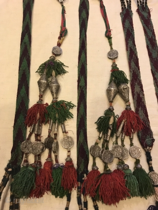 Kuchi afghan silver tassel olam tassel decorative unique tassel ethnic and tribal tassel

Vintage Kuchi afghan tribal silver tassel

Size :almost more or less
Height : 75 cm 


VINTAGE UZBEK TASSELS :
”Segusha”( Triangle) is a  ...