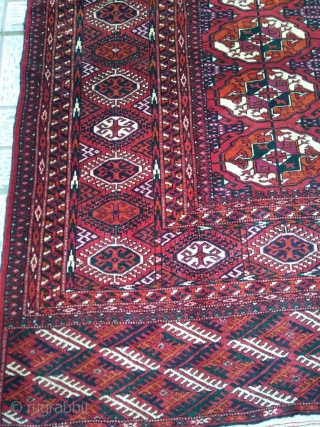 Vintage turkmen handmade carpet

Size : 10 feet x 8,50 feet

                       